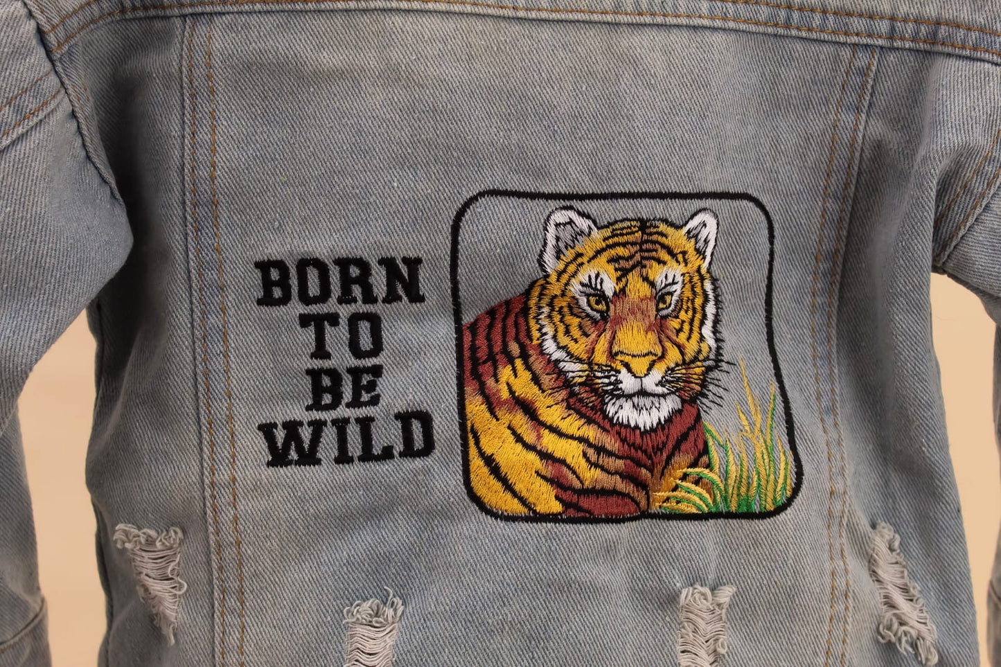 unique personalised denim jacket