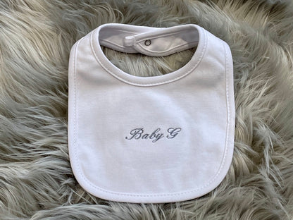 White Embroidered Newborn Five Piece Gift Set