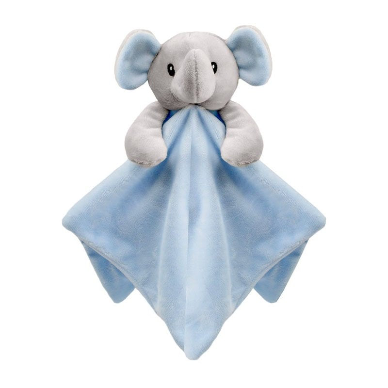 Embroidered Baby Blue Elephant Baby Comforter