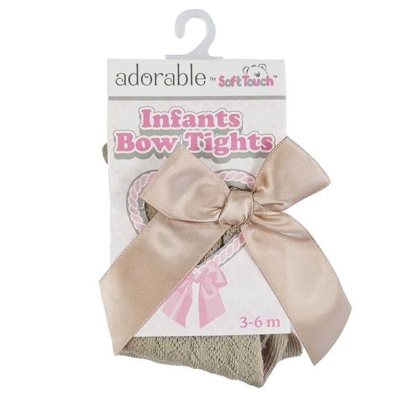 soft touch infant bow tights