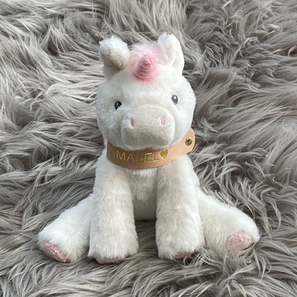 Personalised Unicorn Soft Newborn Toy