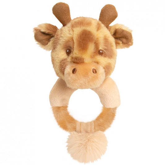 soft keelco giraffe baby rattle 