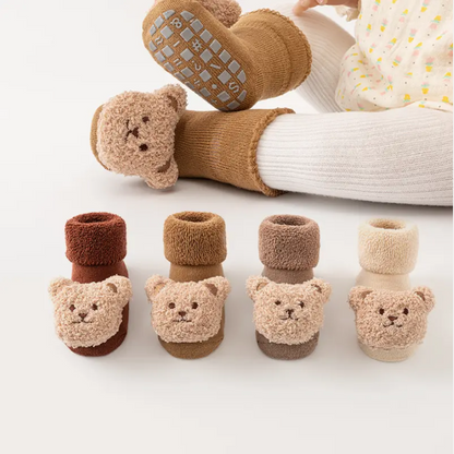 baby bear neutral winter socks