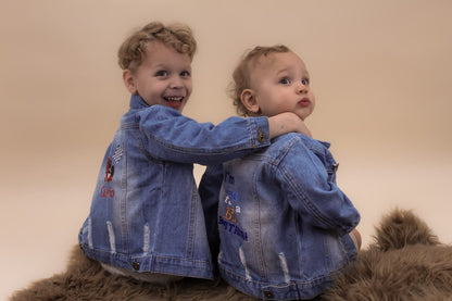 Personalised Big Brother To Be Embroidered Denim Jacket